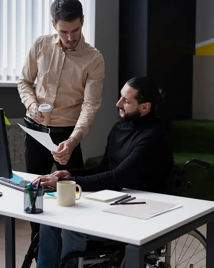 Professional team working